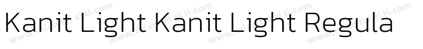 Kanit Light Kanit Light RegularVers字体转换